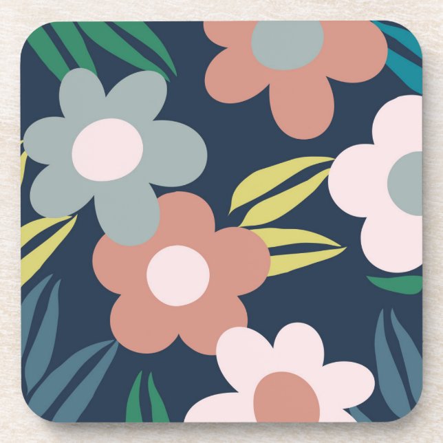 Spring flowers coaster (Front)