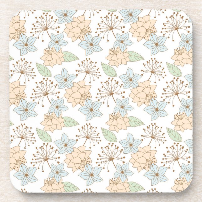 spring flowers coaster set (Front)