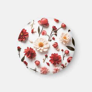 Spring flowers collection magnet