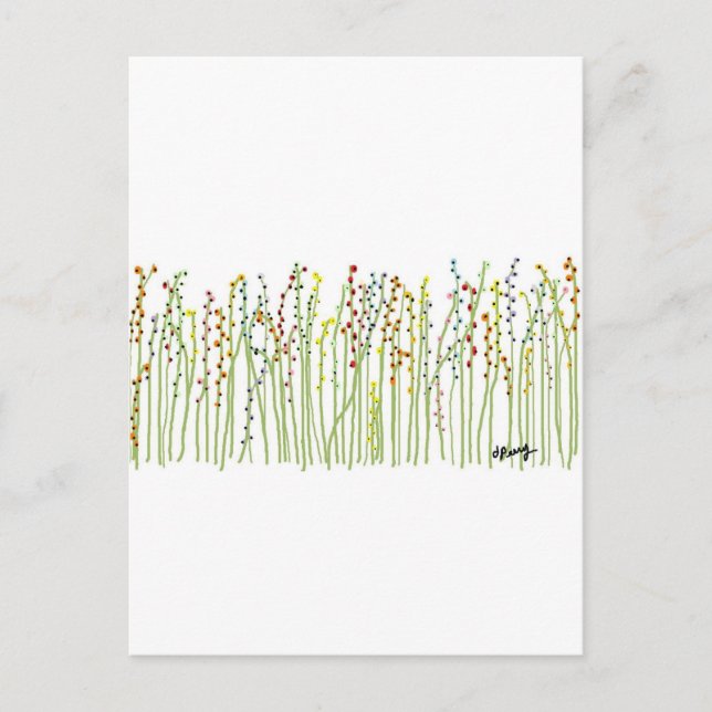 "SPRING FLOWERS" Collection Postcard (Front)