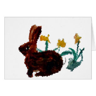 Spring Flowers Cute Rabbit