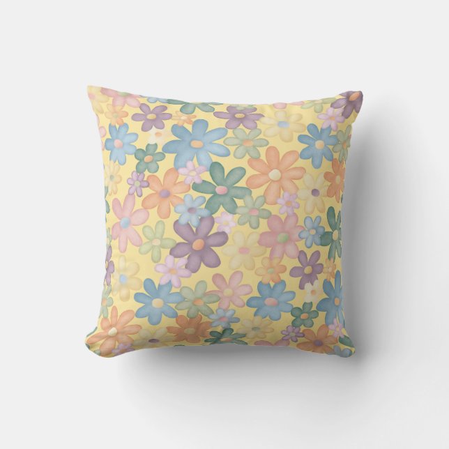 Spring Flowers Design Cushion (Front)