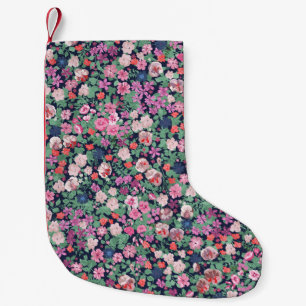 Spring flowers design. Seamless floral pattern. Pl Small Christmas Stocking