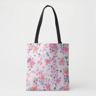 Spring flowers design. Seamless floral pattern. Pl Tote Bag