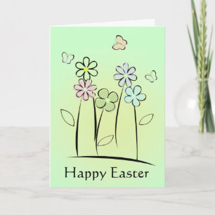 Spring Flowers Easter Card