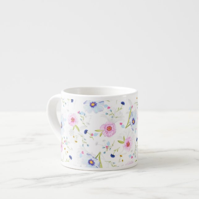 Spring Flowers Espresso Cup (Front Left)
