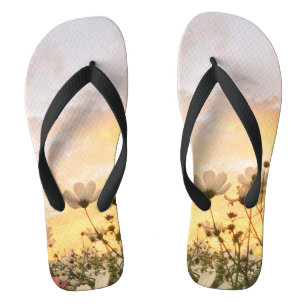 spring flowers flip flops
