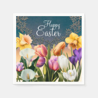 Spring Flowers Floral Frame Elegant Chic Party