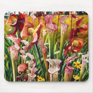 "Spring Flowers" Floral Watercolor Art Mouse Mat