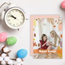 Spring flowers for Easter photo Holiday Card