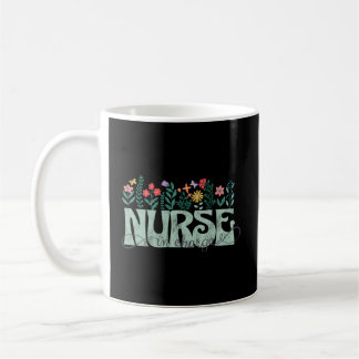 Spring Flowers For Nurse In Charge Distressed Coffee Mug