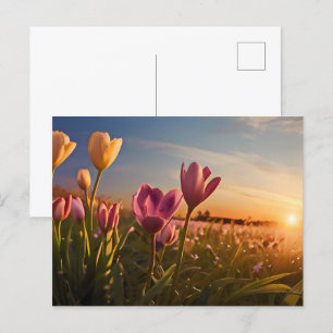 Spring flowers for Valentines day Postcard