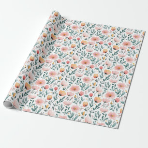Spring Flowers Garden Gift Wrapping Paper
