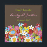 Spring Flowers Garden Happily Ever After Wedding Magnet<br><div class="desc">Designed by fat*fa*tin. Easy to customise with your own text,  photo or image. For custom requests,  please contact fat*fa*tin directly. Custom charges apply. 
··················································································································
www.zazzle.com/fat_fa_tin
·······································································
www.zazzle.com/fatfatin_blue_knot
·······································································
www.zazzle.com/fatfatin_red_knot
·······································································
www.zazzle.com/color_therapy
·······································································
www.zazzle.com/fatfatin_box
·······································································
www.zazzle.com/fatfatin_mini_me
·······································································
www.zazzle.com/fatfatin_design
·······································································
www.zazzle.com/fatfatin_ink
·······································································</div>