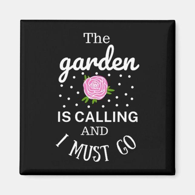 Spring  Flowers Garden Magnet (Front)