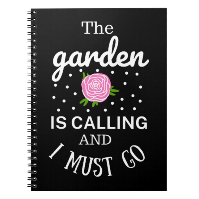 Spring  Flowers Garden Notebook (Front)