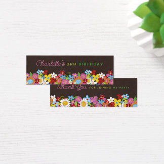 Spring Flowers Garden Thank You Wedding Favour Tag