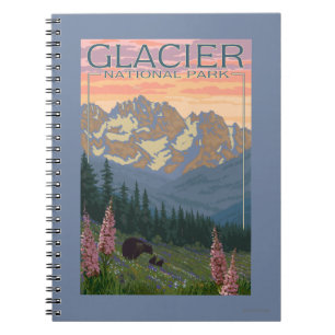 Spring Flowers - Glacier National Park, MT Notebook