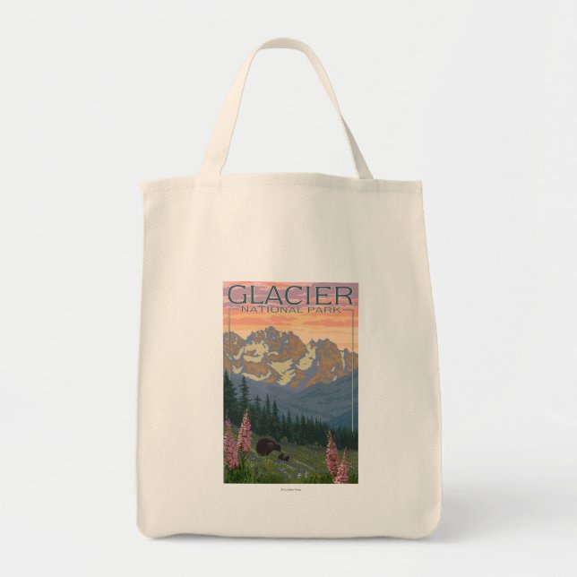 Spring Flowers - Glacier National Park, MT Tote Bag (Front)