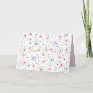 spring flowers greeting card
