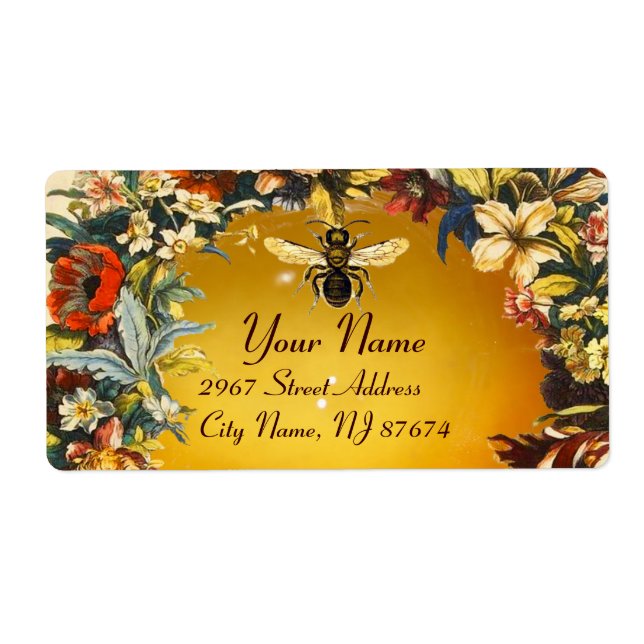 SPRING FLOWERS HONEY BEE ,BEEKEEPER (Front)