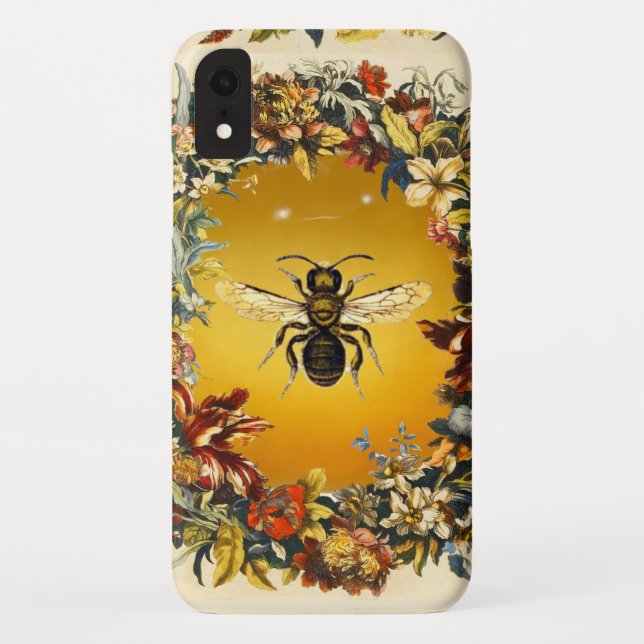 SPRING FLOWERS HONEY BEE / BEEKEEPER BEEKEEPING Case-Mate iPhone CASE (Back)
