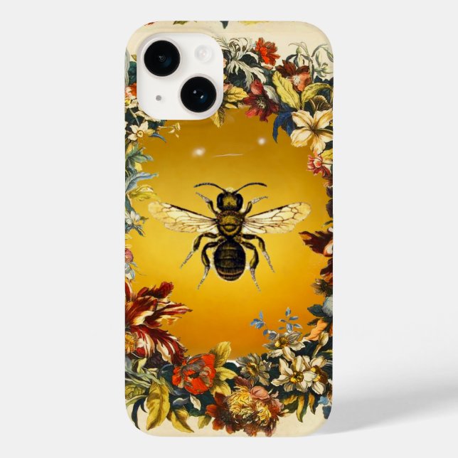SPRING FLOWERS HONEY BEE / BEEKEEPER BEEKEEPING Case-Mate iPhone CASE (Back)