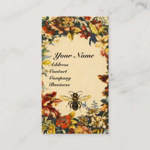 SPRING FLOWERS HONEY BEE ,BEEKEEPING,BEEKEEPER BUSINESS CARD