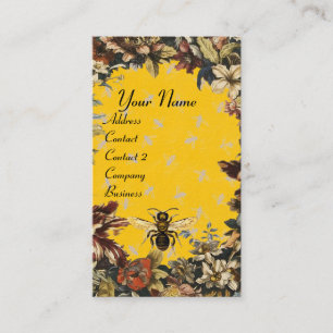 SPRING FLOWERS HONEY BEE ,BEEKEEPING,BEEKEEPER BUSINESS CARD