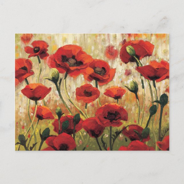 Spring Flowers in a Garden Postcard (Front)