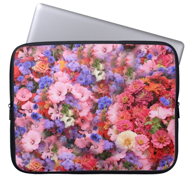 Spring Flowers in the Park Laptop Sleeve (Front)