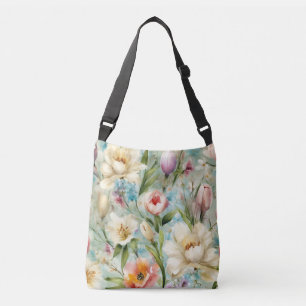 Spring Flowers in the Style of Impressionism Crossbody Bag