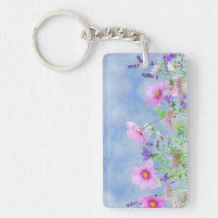 Spring Flowers Key Ring