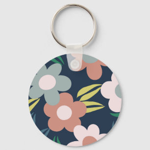 Spring flowers key ring