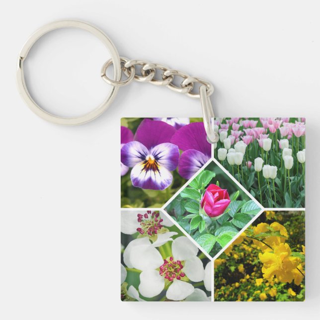 Spring Flowers Key Ring (Front)