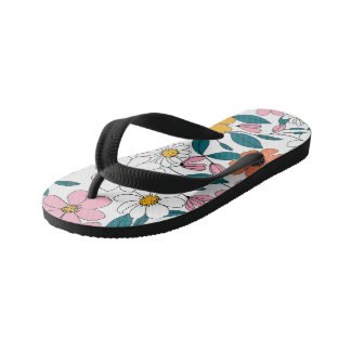 Spring Flowers Kid's Flip Flops