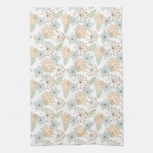 spring flowers kitchen towel