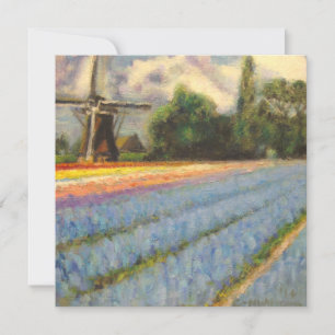 Spring Flowers Landscape Triptych Painting 2 of 3