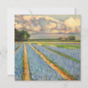 Spring Flowers Landscape Triptych Painting 3 of 3
