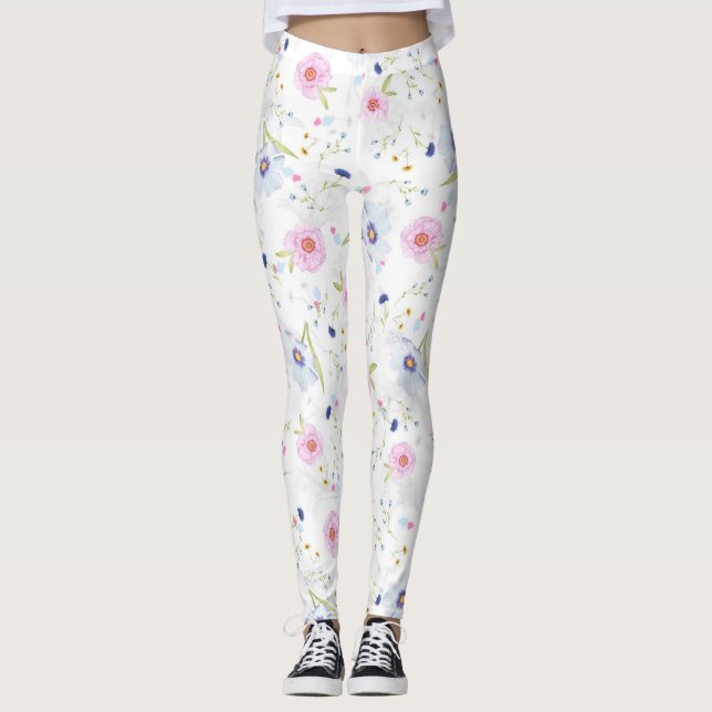 spring flowers leggings (Front)