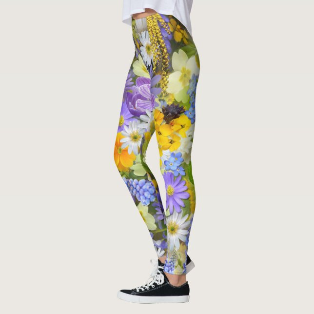 Spring Flowers Leggings (Left)