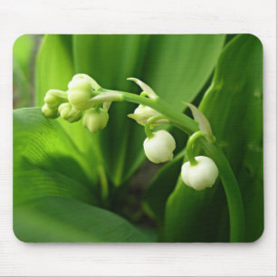 spring flowers - lily of the valley mouse mat