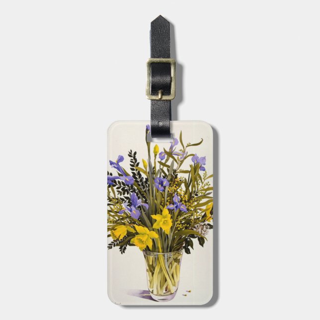 Spring Flowers Luggage Tag (Front Vertical)