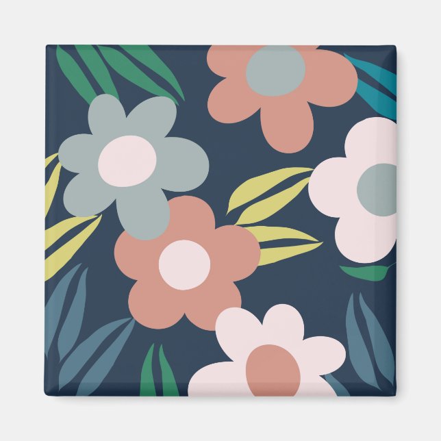 Spring flowers magnet (Front)