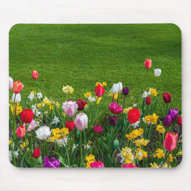 Spring flowers mouse mat (Front)