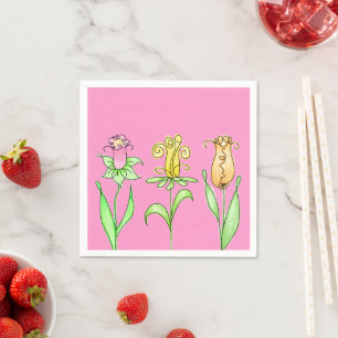 Spring Flowers Napkin