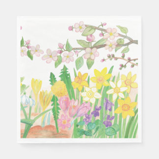 Spring Flowers   Napkin