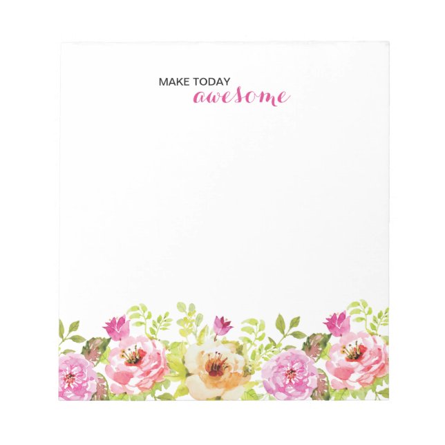Spring Flowers Notepad (Front)
