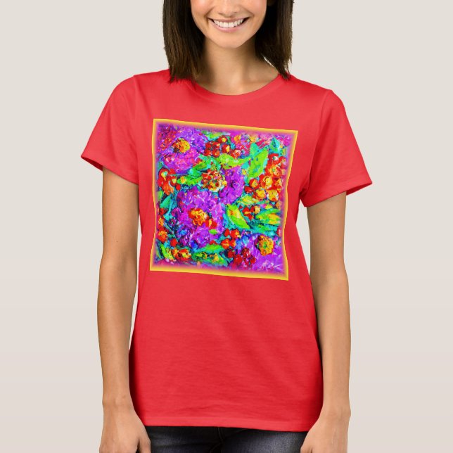 Spring Flowers Painting. Buy Now T-Shirt (Front)