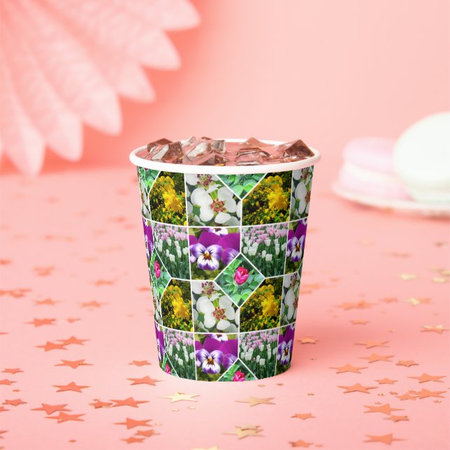 Spring Flowers Paper Cups (Insitu)